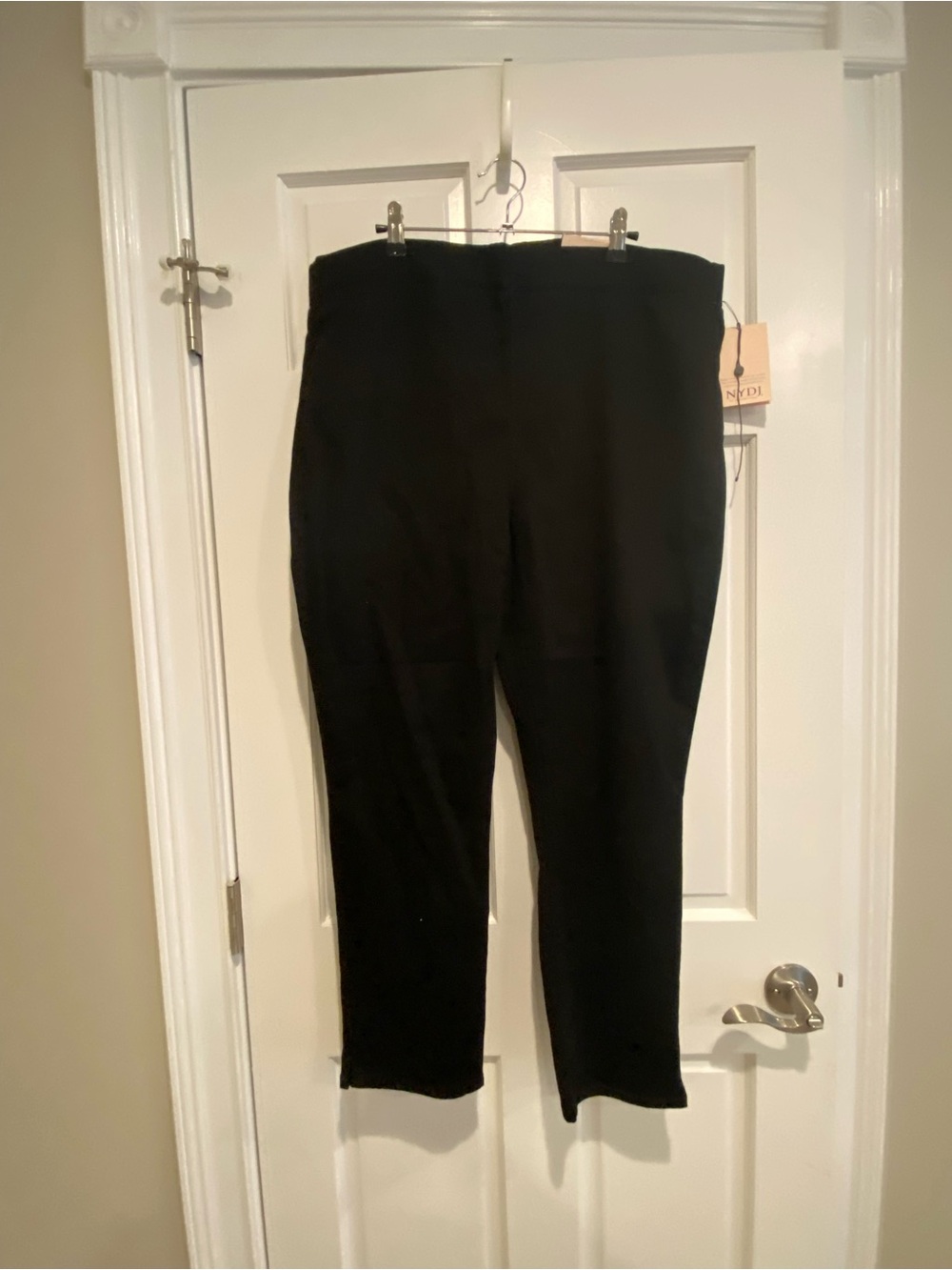 NYDJ Black Pull-On Slim Ankle Pants